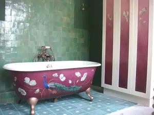 The peacock bath!