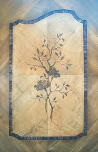 Fake marquetry